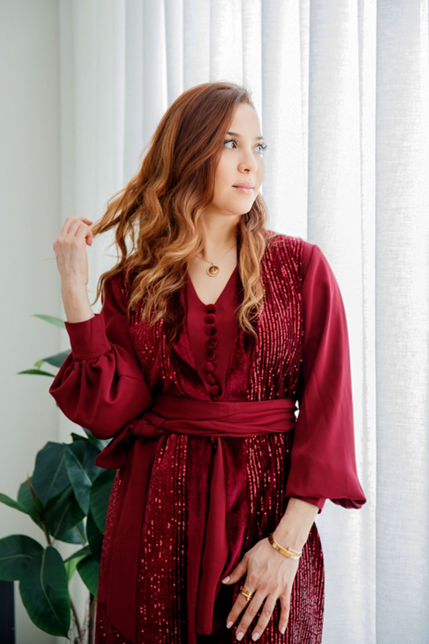 Ensemble-Trilogie chic -bordeaux