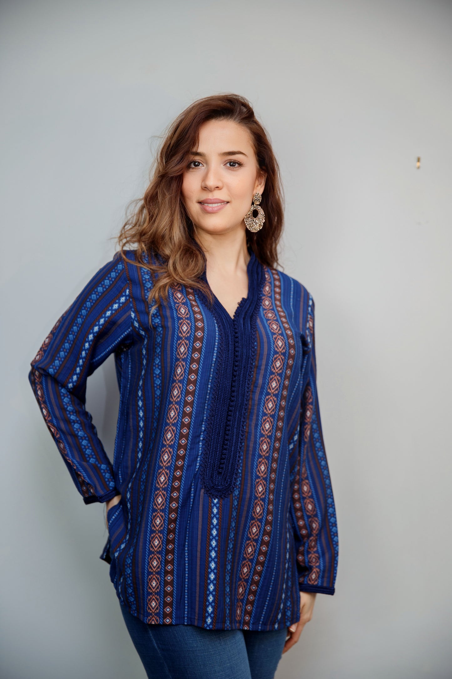 Chemise tradi-moderne