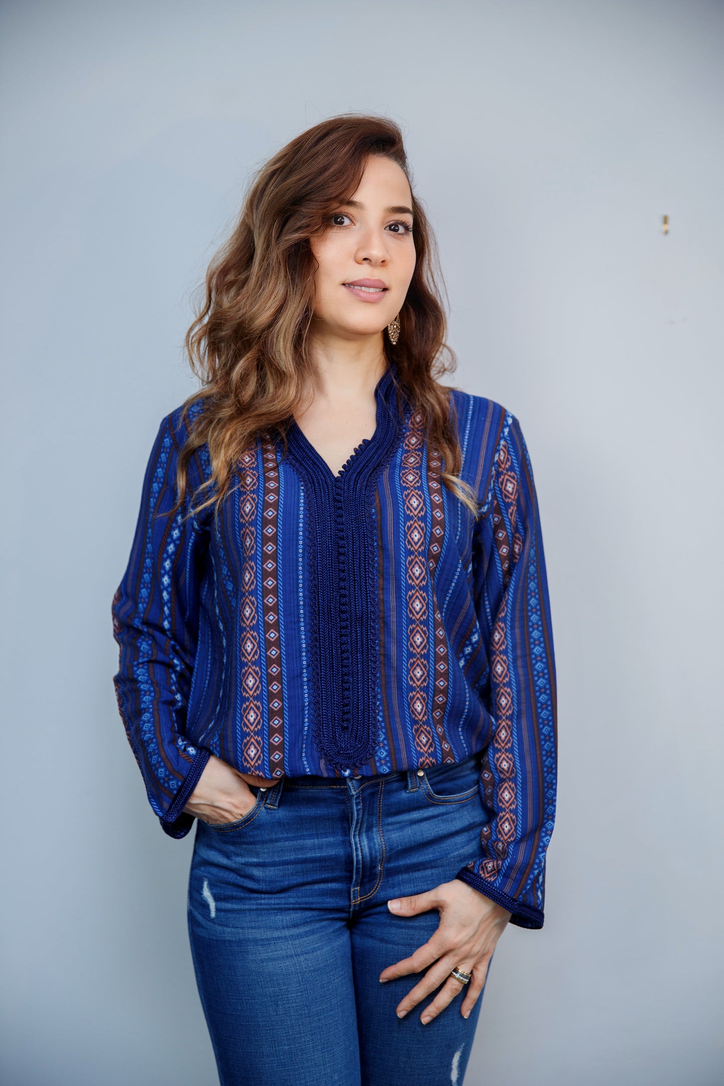 Chemise tradi-moderne