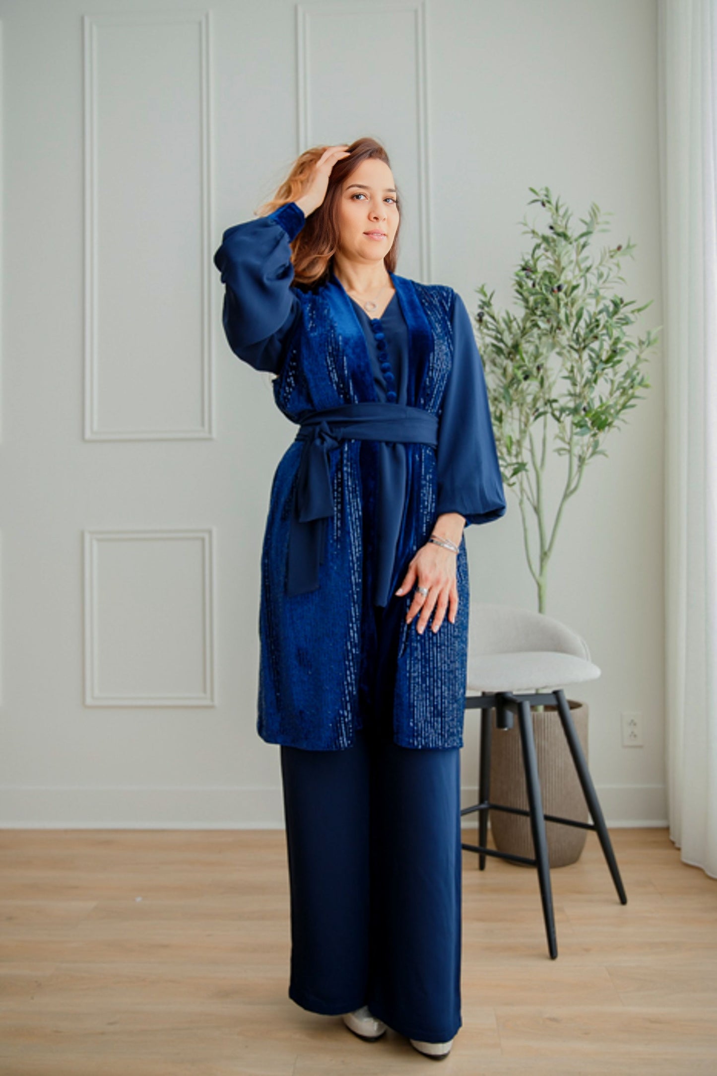 Ensemble-Trilogie chic -bleu