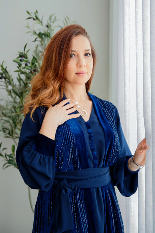 Ensemble-Trilogie chic -bleu
