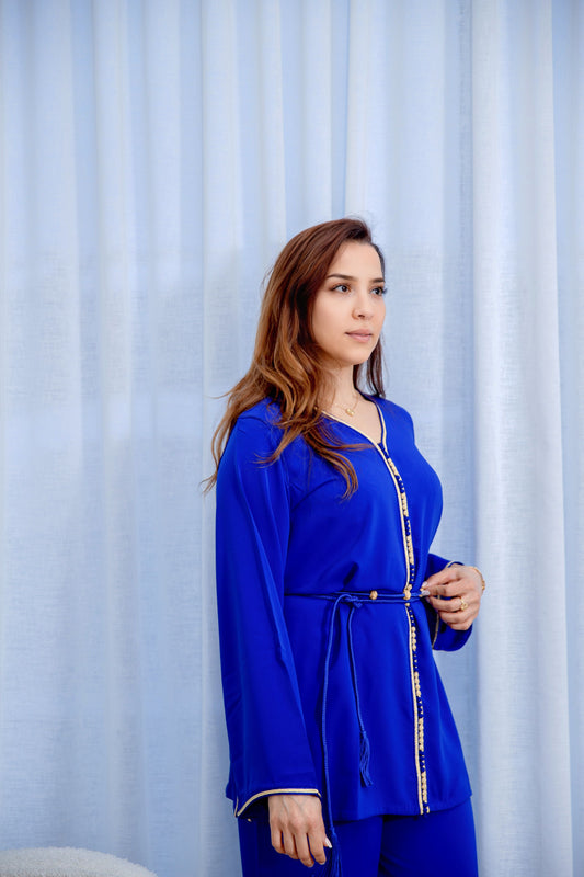 Ensemble 2 pièces bleu roi
